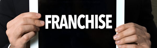 what is a franchise man holding the slogan